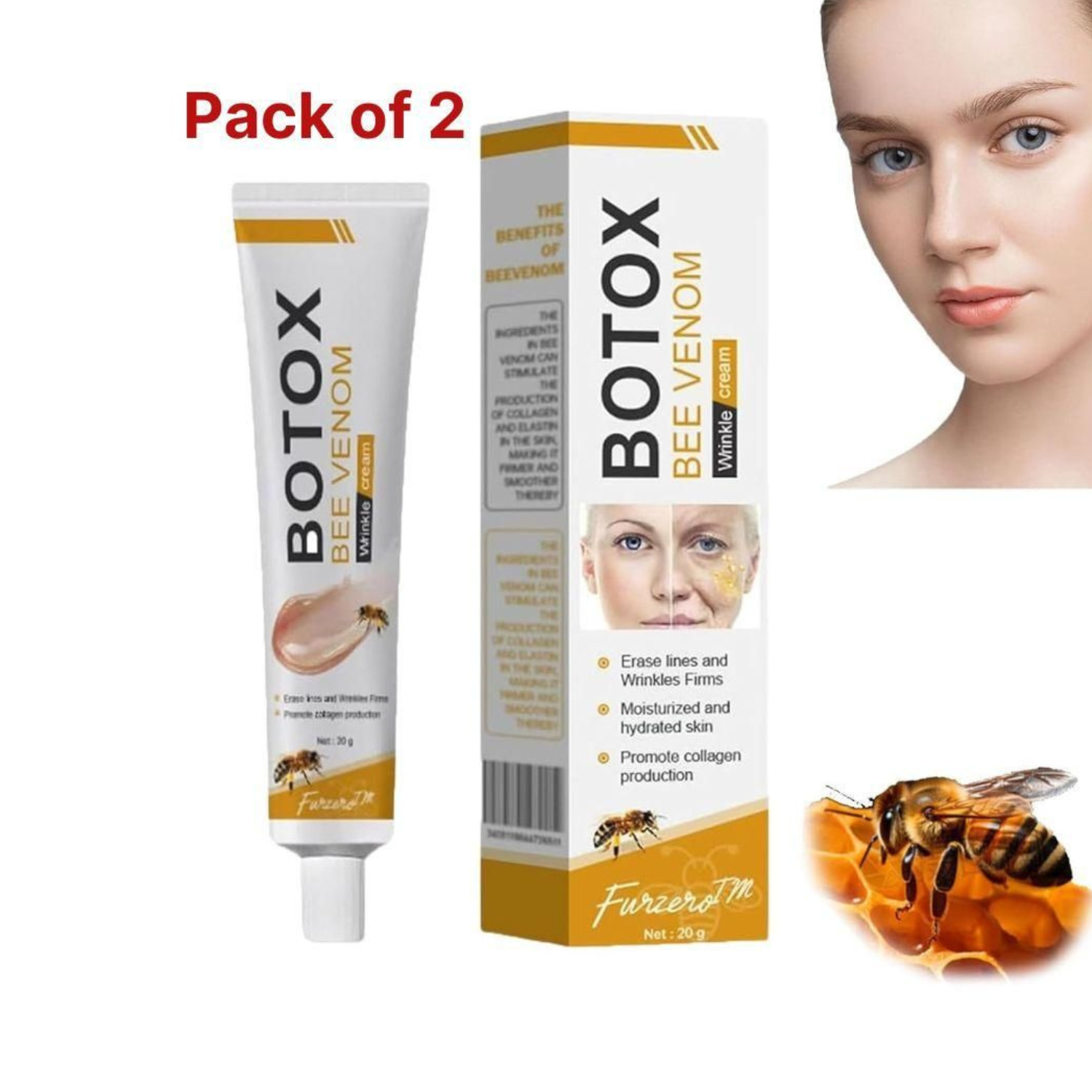 Botox Bee Venom Cream 20g (Pack of 2)