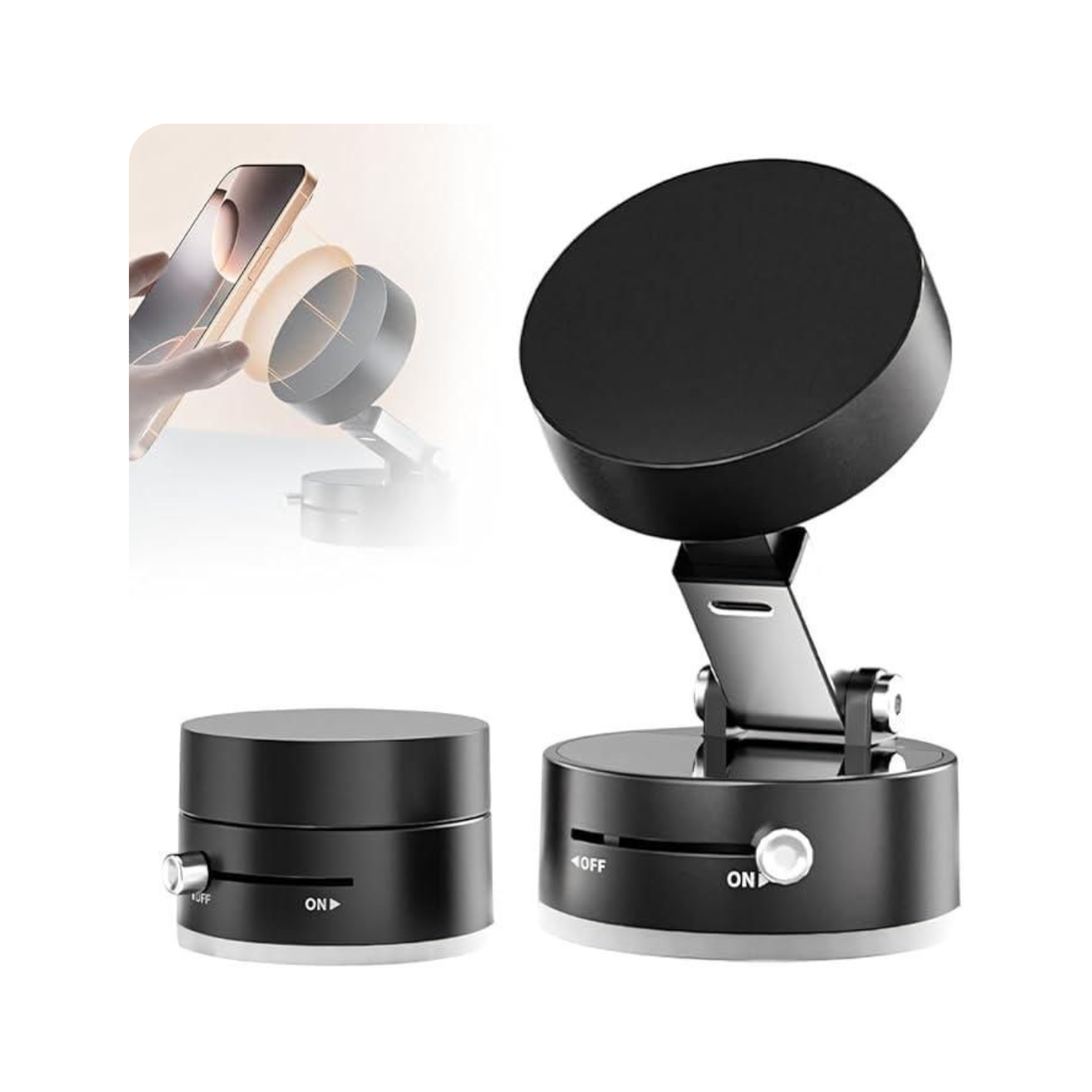 Vacuum Magnetic Suction Phone Holder